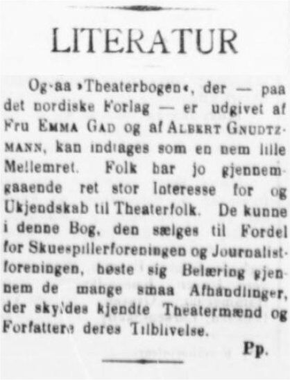 JyllandsPosten 6. december 1901