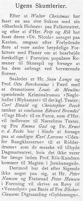 Klods Hans 9. marts 1902