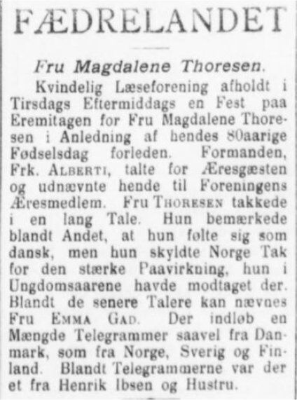 Jyllands Posten 8. juni 1899