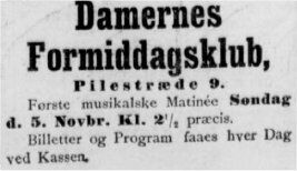 Nationaltidende 29. oktober 1899.