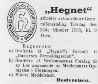 Berlingste 16. oktober 1900.