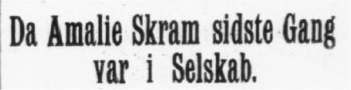 Adresseavisen, 22. april 1905.