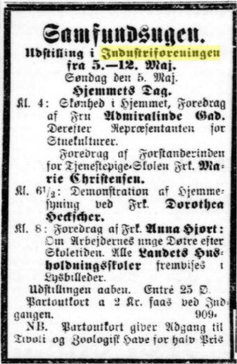 Annonce, Social-Demokraten 5. maj 1907.