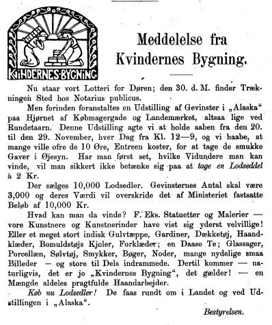 Kvinden og Samfundet, 1898, nr. 11.