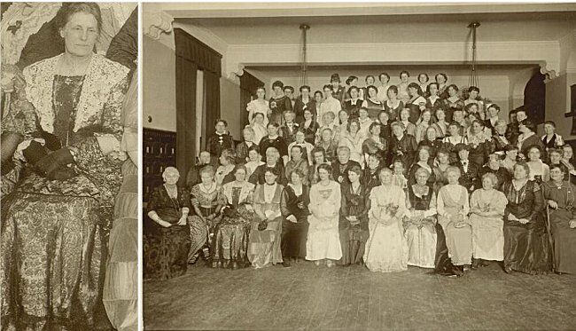 Kvindelig Læseforenings 40 års jubiæum, 1. oktober 1912.(Foto: Det Kongelige Bibliotek - Neg. 165943)