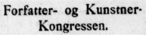 forfatterkongres