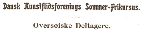 sommerkursus