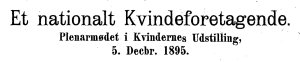 1895 11 årg nr 12 . kvinden og samfundet